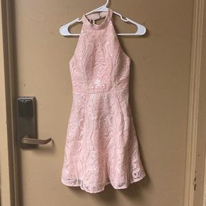 NWT MINUET Light Pink Embroidered Dress